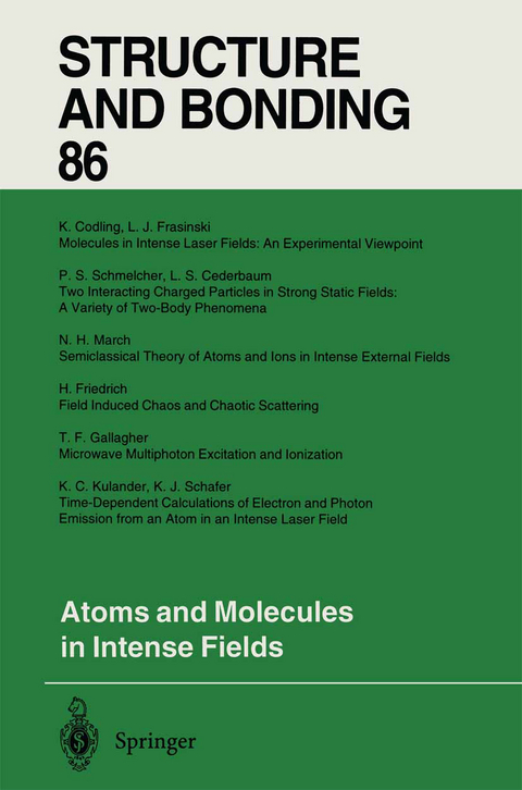 Atoms and Molecules in Intense Fields - 