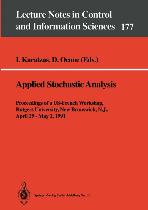 Applied Stochastic Analysis - 