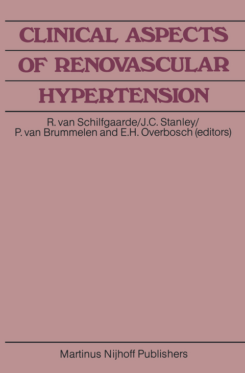 Clinical Aspects of Renovascular Hypertension - 