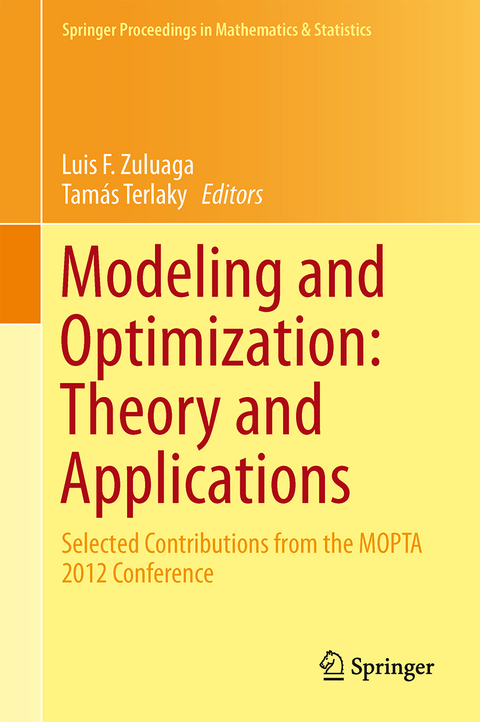 Modeling and Optimization: Theory and Applications - 