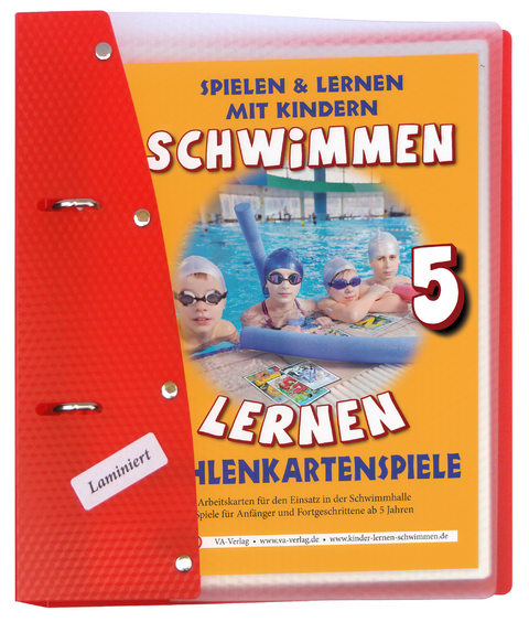 Schwimmen lernen 5: Zahlenkartenspiele, laminiert - Veronika Aretz