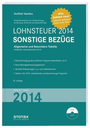 Tabelle, Lohnsteuer 2014 Sonstige Bezüge