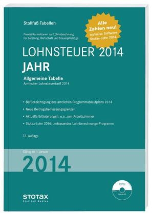 Tabelle, Lohnsteuer 2014 Jahr