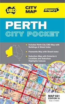 Perth City Pocket Map 661 19th ed -  UBD Gregory's