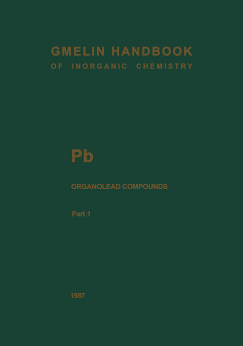 Pb Organolead Compounds - Friedo Huber