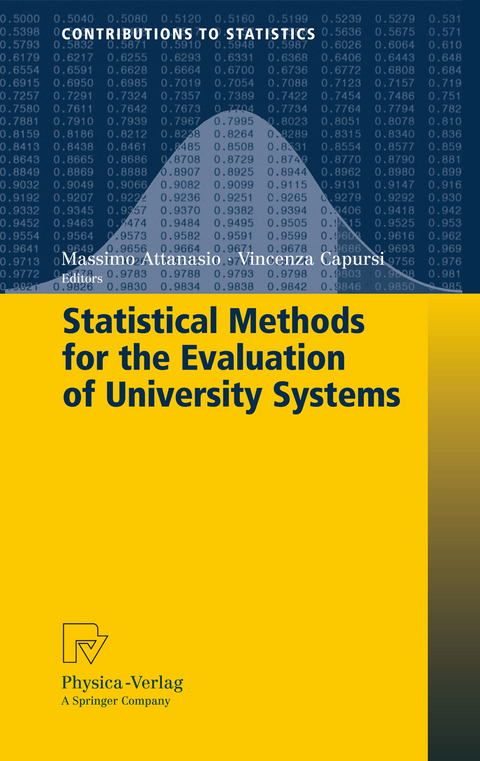 Statistical Methods for the Evaluation of University Systems - 