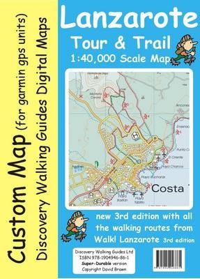 Lanzarote Tour & Trail Custom Map - David Brawn