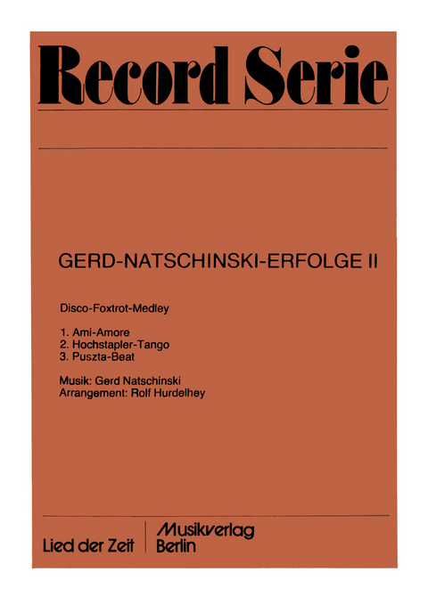 Gerd-Natschinski-Erfolge II - Gerd Natschinski, Rolf Hurdelhey