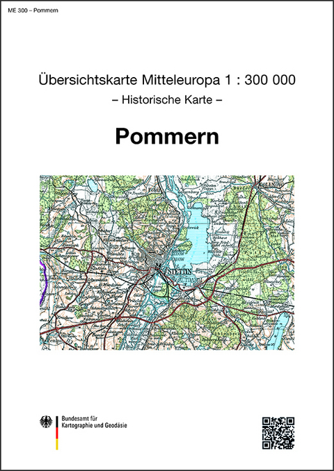 Karte von Pommern - 