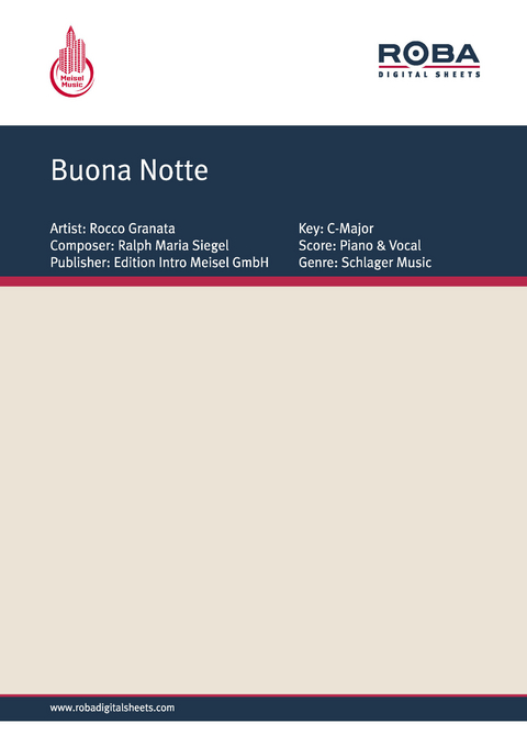 Buona Notte - Rocco Granata, Jules Verard