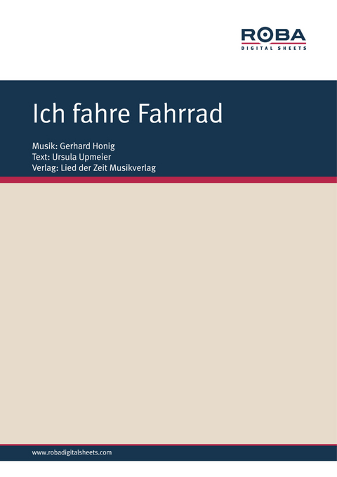 Ich fahre Fahrrad - Gerhard Honig, Ursula Upmeier