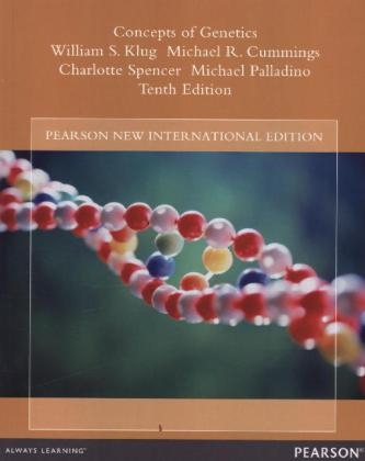 Concepts of Genetics Pearson New International Edition, plus MasteringGenetics without eText - William S. Klug, Michael R. Cummings, Charlotte A. Spencer, Michael A. Palladino