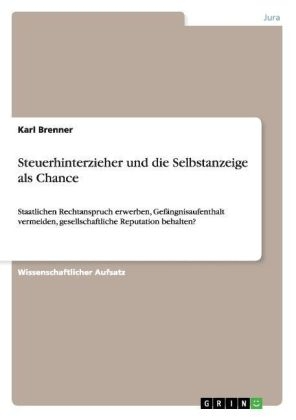 Steuerhinterzieher und die Selbstanzeige als Chance - Karl Brenner