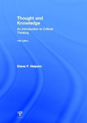 Thought and Knowledge - Diane F. Halpern