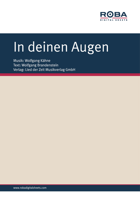 In deinen Augen - Wolfgang Kähne, Wolfgang Brandenstein