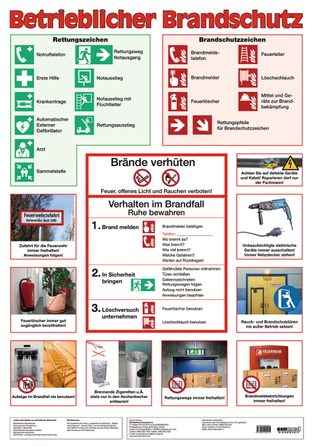 Wandtafel Betrieblicher Brandschutz - Guido Volkmar