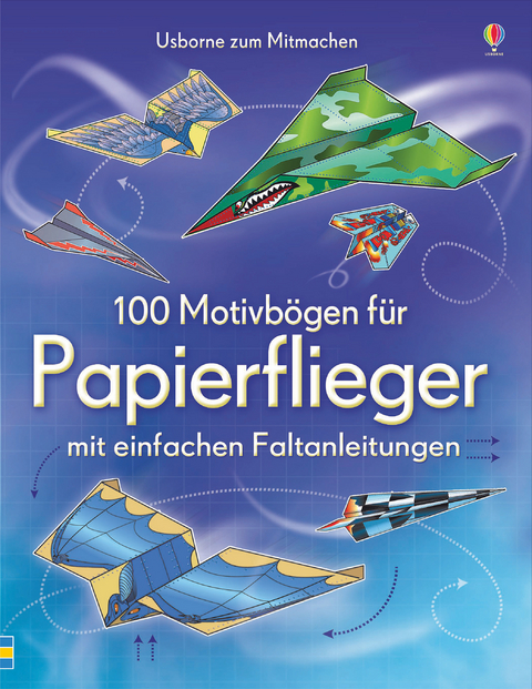 100 Motivbögen für Papierflieger