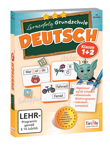 Lernerfolg Grundschule Deutsch 1.+ 2. Klasse, 1 DVD-ROM