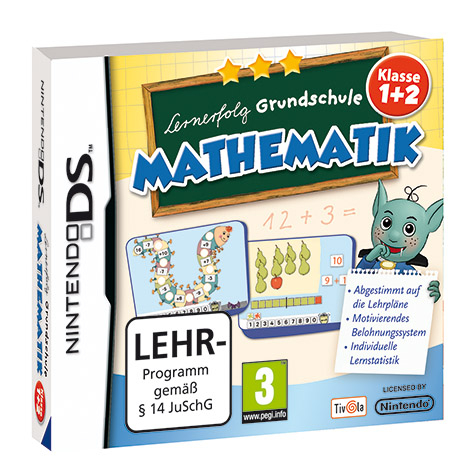 Lernerfolg Grundschule Mathe 1.+ 2. Klasse, 1 Nintendo-DS-Spiel