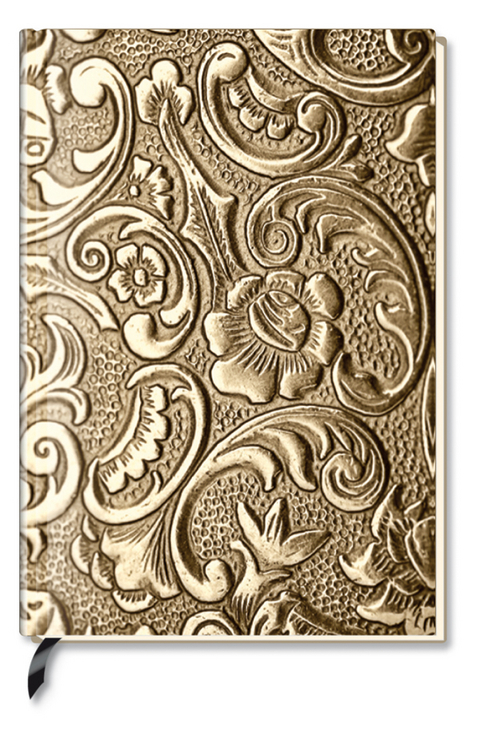 Premium Book Metallic Ornament - Notizbuch - liniert - (12 x 17)