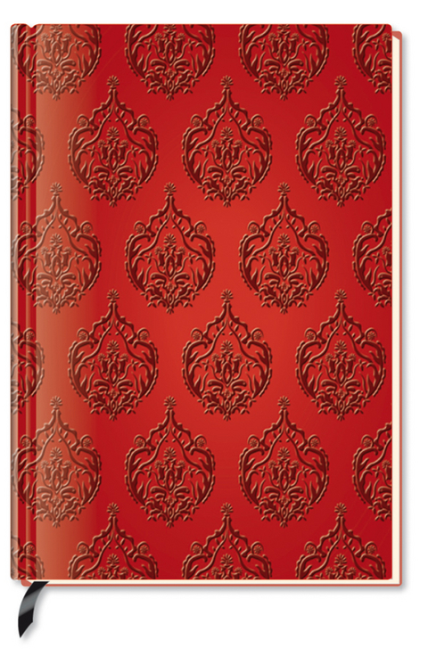 Premium Book Red Flower - Notizbuch - liniert - (12 x 17)