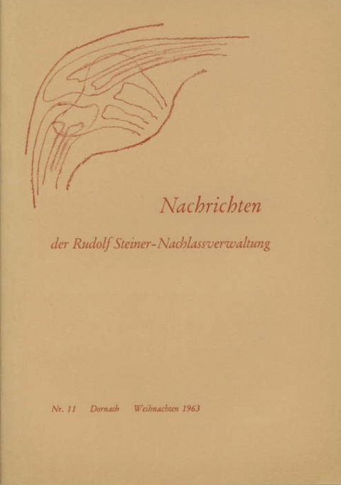 Beiträge zur Rudolf Steiner Gesamtausgabe, Heft 11 - 