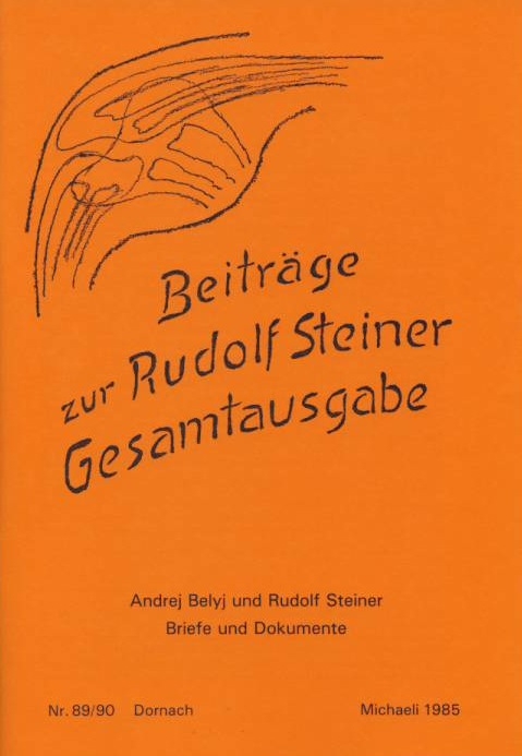 Beiträge zur Rudolf Steiner Gesamtausgabe, Heft 89/90 - 