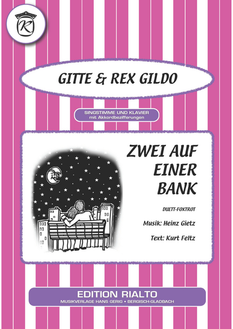 Zwei auf einer Bank -  Gitte, Kurt Feltz, Heinz Gietz, Rex Gildo