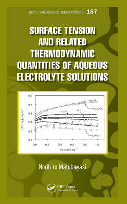 Surface  Tension and Related Thermodynamic Quantities of Aqueous Electrolyte Solutions - Norihiro Matubayasi