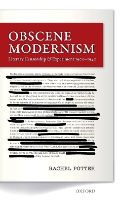 Obscene Modernism - Rachel Potter