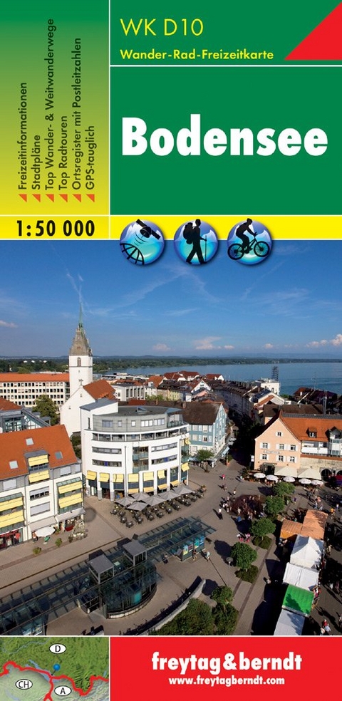 WK D10 Bodensee, Wanderkarte 1:50.000 - 