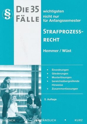 35 Fälle Strafprozessordnung - Karl-Edmund Hemmer, Achim Wüst