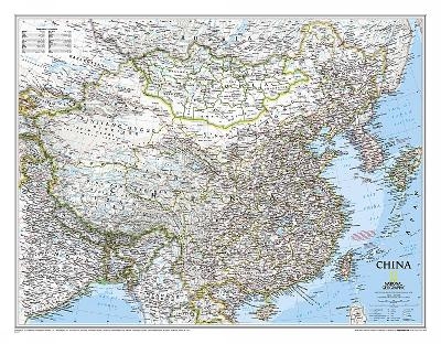 China Classic, Tubed - National Geographic Maps