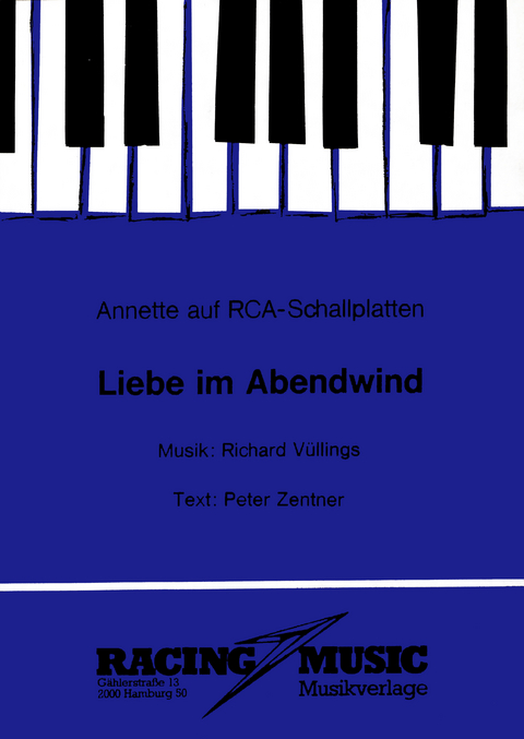 Liebe im Abendwind - Richard Vüllings, Peter Zentner, Edgar Schlepper,  Annette