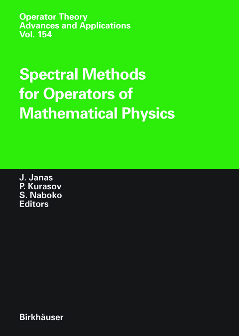 Spectral Methods for Operators of Mathematical Physics - 