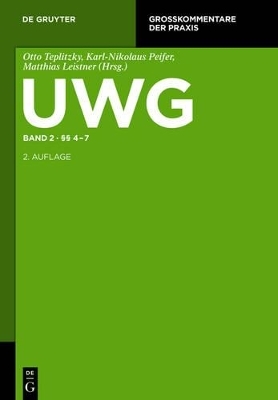 UWG / §§ 4-7 - 