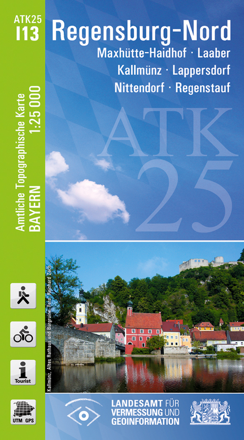 ATK25-I13 Regensburg-Nord (Amtliche Topographische Karte 1:25000) - Breitband und Vermessung Landesamt für Digitalisierung  Bayern