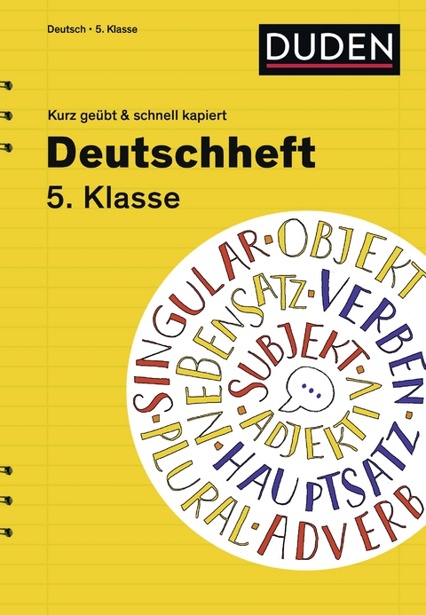 Deutschheft 5. Klasse - kurz geübt & schnell kapiert - Diethard Lübke