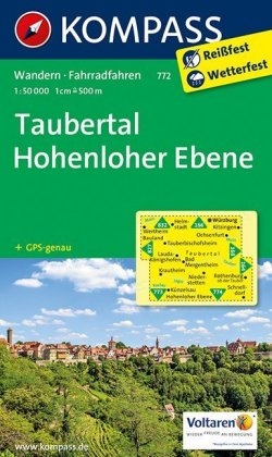 KOMPASS Wanderkarte Taubertal - Hohenloher Ebene - 