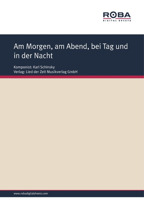 Am Morgen, am Abend, bei Tag und in der Nacht - Siegfried Osten