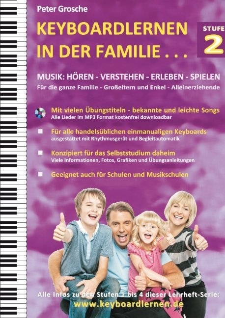 Keyboardlernen in der Familie (Stufe 2) - Peter Grosche