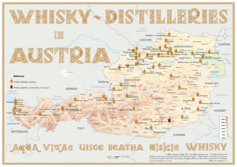 Whisky Distilleries Austria - Poster 60x42cm Standard Edition - Rüdiger Jörg Hirst