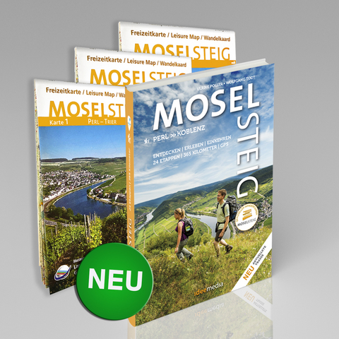 Moselsteig - PremiumSet. Offizieller Wanderführer mit drei Karten 1:25000, GPS-Daten, Höhenprofile, Online-Anbindung "Scan to go". - Ulrike Poller, Wolfgang Todt