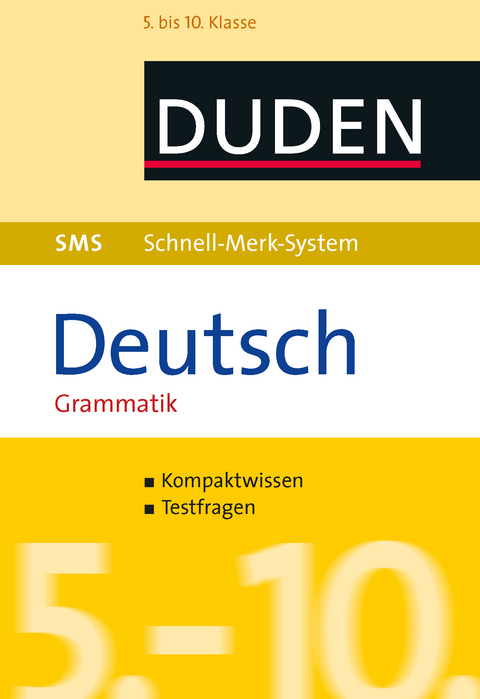 SMS Deutsch - Grammatik 5.-10. Klasse - Birgit Hock, Claudia Fahlbusch