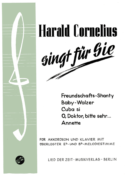 Harald Cornelius singt für Sie - Harald Cornelius