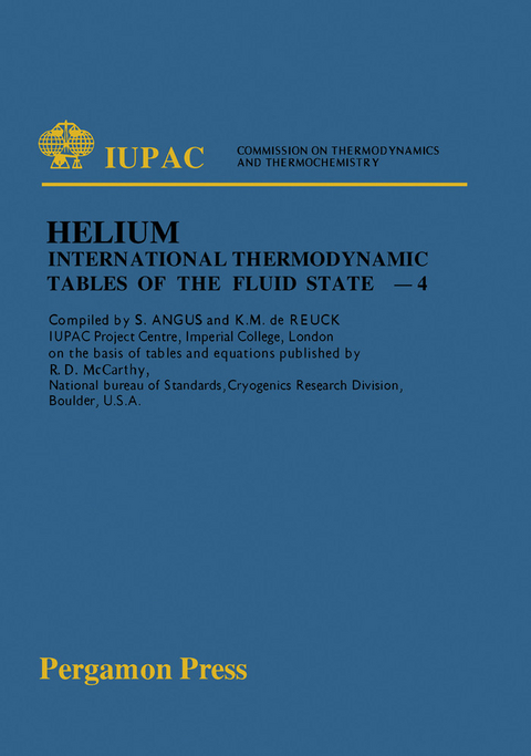 International Thermodynamic Tables of the Fluid State Helium-4 - 