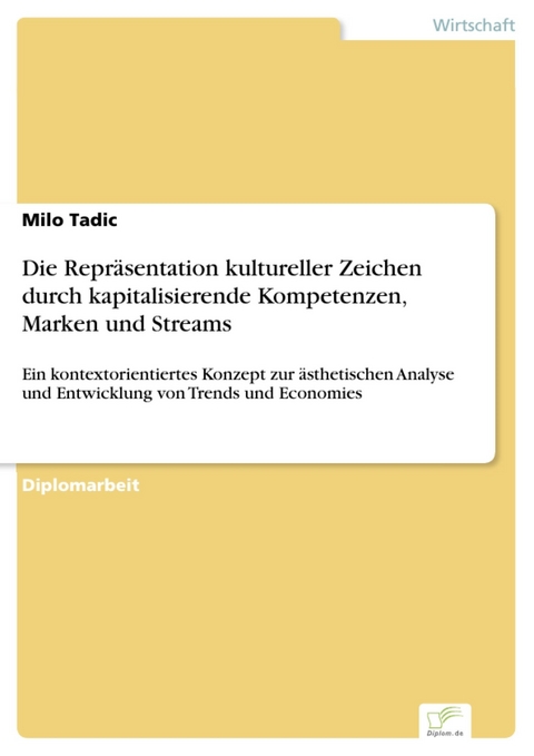 Die Repräsentation kultureller Zeichen durch kapitalisierende Kompetenzen, Marken und Streams -  Milo Tadic