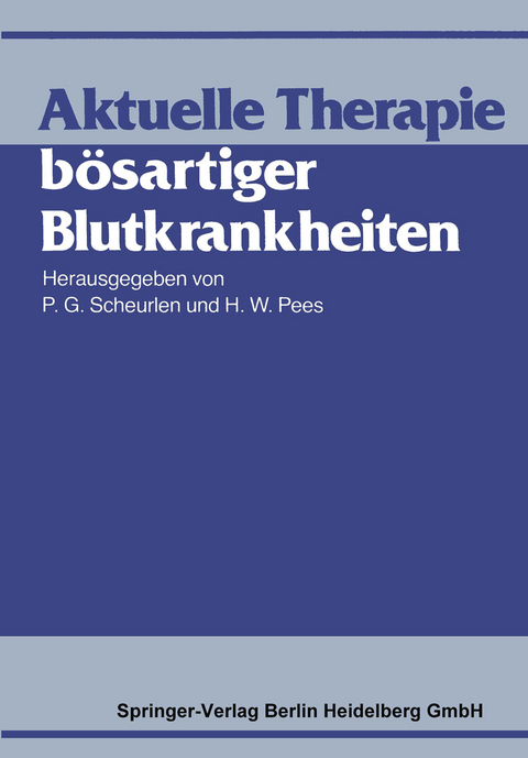 Aktuelle Therapie bösartiger Blutkrankheiten - 