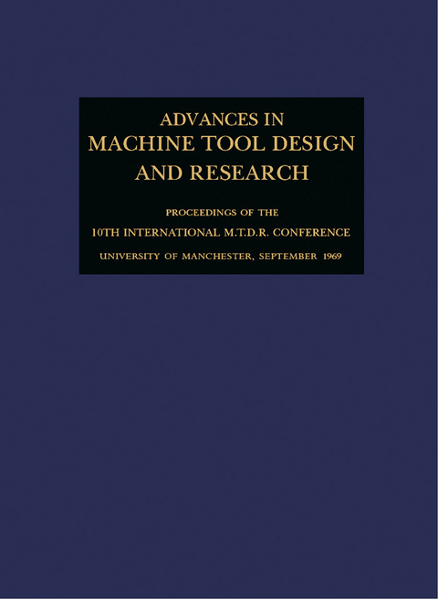 Advances in Machine Tool Design and Research 1969 - 