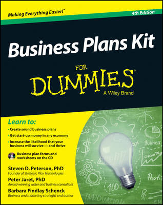 Business Plans Kit For Dummies - Steven D. Peterson, Peter E. Jaret, Barbara Findlay Schenck